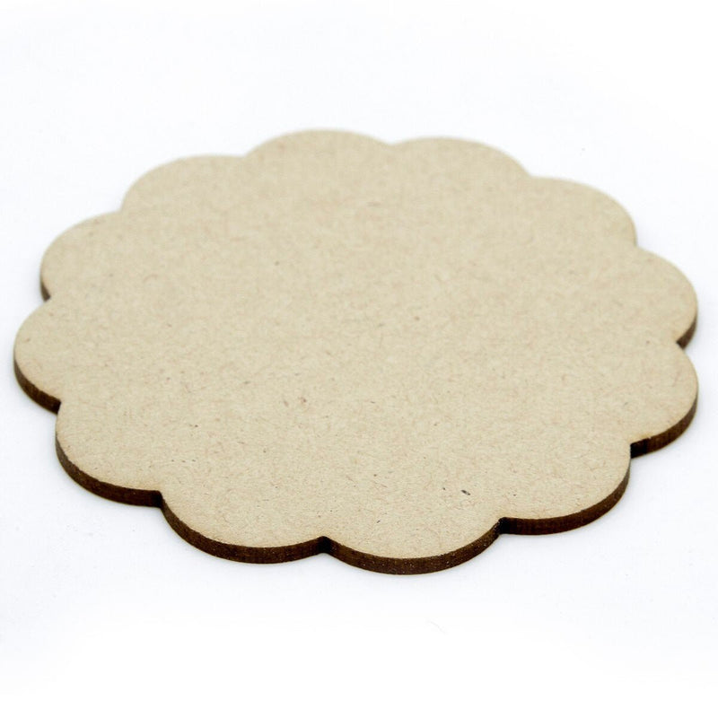 Tea Coaster MDF Flower 3.9 Inch 2MM Set of 4 Pcs (TCMF01) | Reliance Fine Art |Moulds & Surfaces for Resin and Fluid ArtResin and Fluid Art