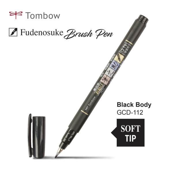 TOMBOW BRUSH PEN FUDENOSUKE SOFT TIP (GCD-112) | Reliance Fine Art |Calligraphy & LetteringIllustration Pens & Brush Pens