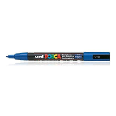 Uni Posca Marker Blue 0.9-1.3mm (12T) | Reliance Fine Art |MarkersPaint Markers