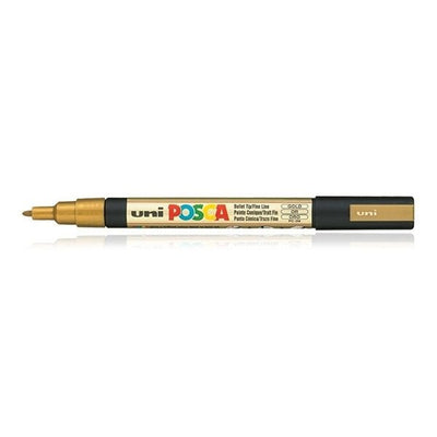 Uni Posca Marker Gold 0.9-1.3mm (12T) | Reliance Fine Art |MarkersPaint Markers