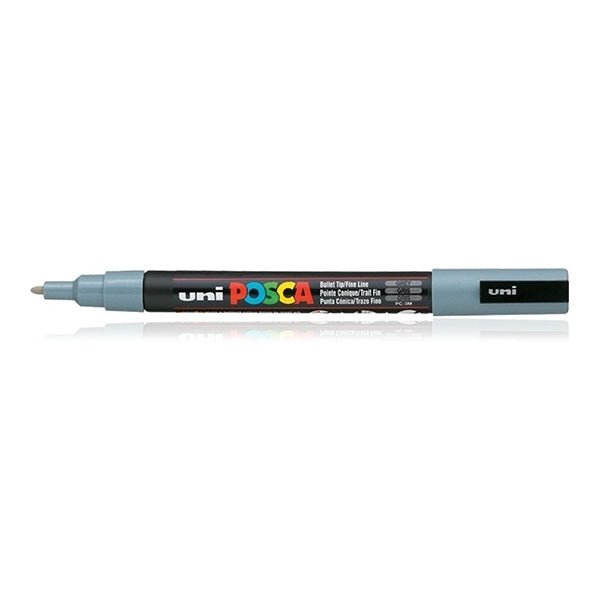 Uni Posca Marker Grey 0.9-1.3mm (12T) | Reliance Fine Art |MarkersPaint Markers