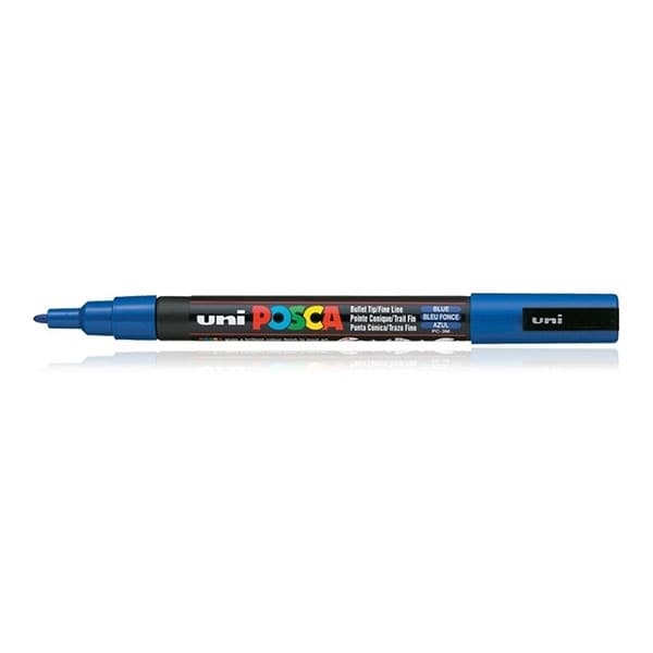 Uni Posca Marker Navy Blue 0.9-1.3mm (12T) | Reliance Fine Art |MarkersPaint Markers
