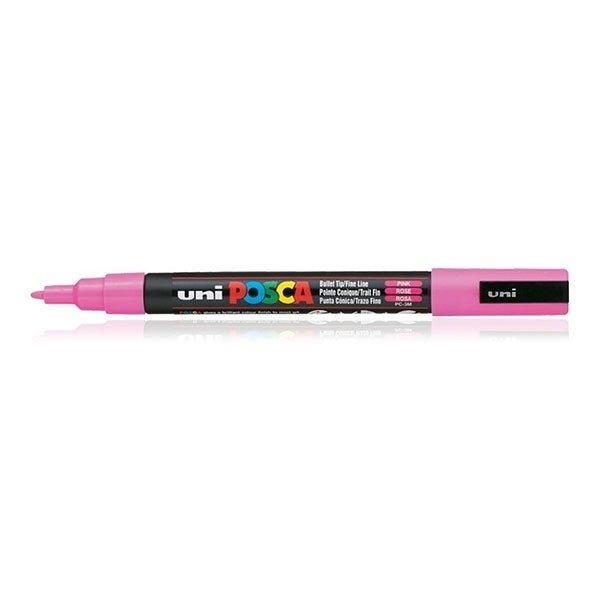 Uni Posca Marker Pink 0.9-1.3mm (12T) | Reliance Fine Art |MarkersPaint Markers
