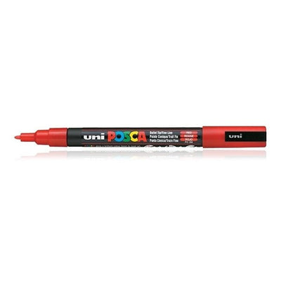 Uni Posca Marker Red 0.9-1.3mm (12T) | Reliance Fine Art |MarkersPaint Markers