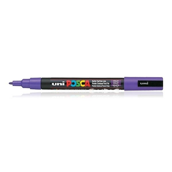 Uni Posca Marker Violet 0.9-1.3mm (12T) | Reliance Fine Art |MarkersPaint Markers