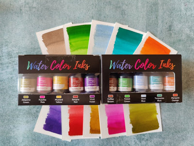 Watercolor Inks Set of 10 (10 ML) Kit no 2 | Reliance Fine Art |Watercolor Paint Sets