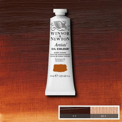 Winsor & Newton Artist Oil Color 37ml S1 Burnt Sienna | Reliance Fine Art |Oil PaintsWinsor & Newton Artist Oil Colours