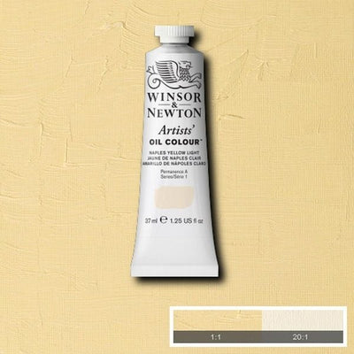 Winsor & Newton Artist Oil Color 37ml S1 Naples Yellow Light | Reliance Fine Art |Oil PaintsWinsor & Newton Artist Oil Colours