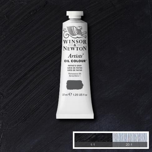 Winsor & Newton Artist Oil Color 37ml S1 Payne`s Gray | Reliance Fine Art |Oil PaintsWinsor & Newton Artist Oil Colours