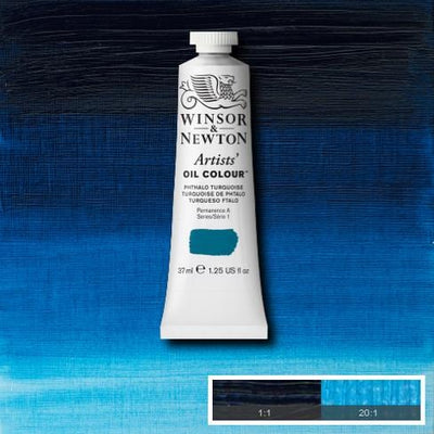 Winsor & Newton Artist Oil Color 37ml S1 Phthalo Turquoise | Reliance Fine Art |Oil PaintsWinsor & Newton Artist Oil Colours