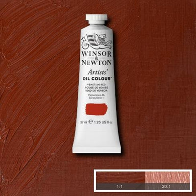 Winsor & Newton Artist Oil Color 37ml S1 Venetian Red | Reliance Fine Art |Oil PaintsWinsor & Newton Artist Oil Colours
