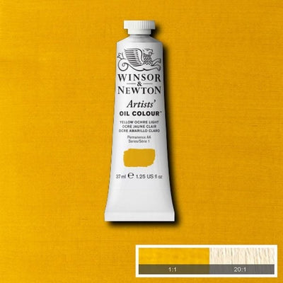 Winsor & Newton Artist Oil Color 37ml S1 Yellow Ochre Light | Reliance Fine Art |Oil PaintsWinsor & Newton Artist Oil Colours