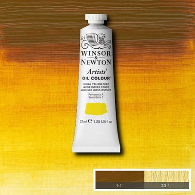 Winsor & Newton Artist Oil Color 37ml S2 Indian Yellow Deep | Reliance Fine Art |Oil PaintsWinsor & Newton Artist Oil Colours
