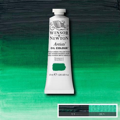 Winsor & Newton Artist Oil Color 37ml S2 Winsor Green (Yellow s) | Reliance Fine Art |Oil PaintsWinsor & Newton Artist Oil Colours
