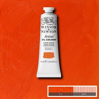 Winsor & Newton Artist Oil Color 37ml S2 Winsor Orange | Reliance Fine Art |Oil PaintsWinsor & Newton Artist Oil Colours