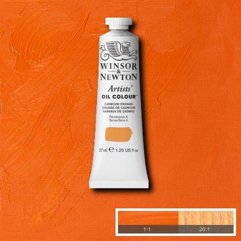 Winsor & Newton Artist Oil Color 37ml S4 Cadmium Orange NY | Reliance Fine Art |Oil PaintsWinsor & Newton Artist Oil Colours
