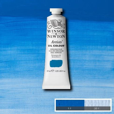 Winsor & Newton Artist Oil Color 37ml S4 Cerulean Blue NY | Reliance Fine Art |Oil PaintsWinsor & Newton Artist Oil Colours