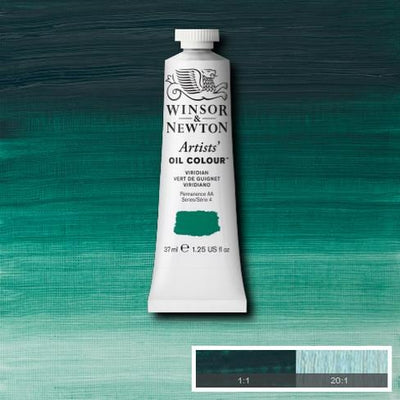 Winsor & Newton Artist Oil Color 37ml S4 Viridian | Reliance Fine Art |Oil PaintsWinsor & Newton Artist Oil Colours