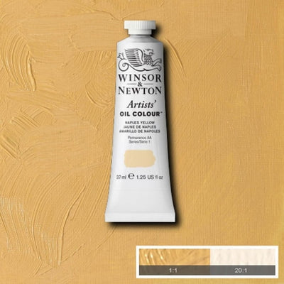 Winsor & Newton Artist Oil Colour 37ml S1 Naples Yellow NY | Reliance Fine Art |Oil PaintsWinsor & Newton Artist Oil Colours