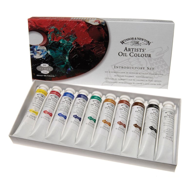 Winsor & Newton Artists Oil Colour Set Of 10 (21ml) 1290139 | Reliance Fine Art |Oil Paint SetsPaint Sets