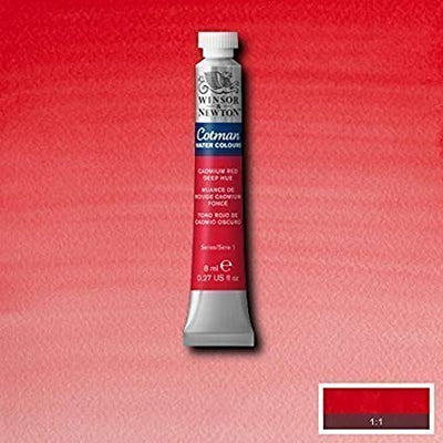 Winsor & Newton Cotman Water Colour 8ML CADMIUM RED DEEP HUE | Reliance Fine Art |Water ColorWatercolor PaintWinsor & Newton Cotman Watercolour