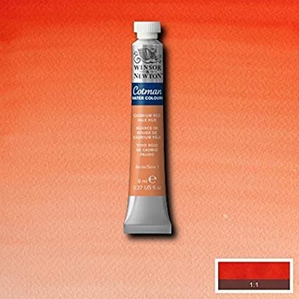 Winsor & Newton Cotman Water Colour 8ML CADMIUM RED PALE HUE | Reliance Fine Art |Water ColorWatercolor PaintWinsor & Newton Cotman Watercolour