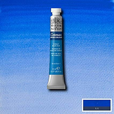Winsor & Newton Cotman Water Colour 8ML COBALT BLUE HUE | Reliance Fine Art |Water ColorWatercolor PaintWinsor & Newton Cotman Watercolour