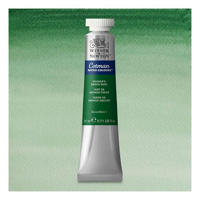 Winsor & Newton Cotman Water Colour 8ML HOOKERS GREEN DARK | Reliance Fine Art |Water ColorWatercolor PaintWinsor & Newton Cotman Watercolour