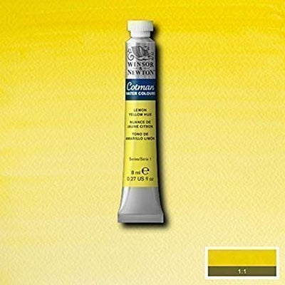 Winsor & Newton Cotman Water Colour 8ML LEMON YELLOW HUE | Reliance Fine Art |Water ColorWatercolor PaintWinsor & Newton Cotman Watercolour