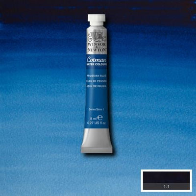 Winsor & Newton Cotman Water Colour 8ML PRUSSIAN BLUE | Reliance Fine Art |Water ColorWatercolor PaintWinsor & Newton Cotman Watercolour