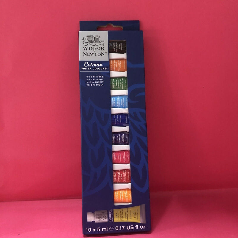 Winsor & Newton Cotman Watercolour Paint Set of 10 5ml Tubes (0390664) | Reliance Fine Art |Paint SetsWatercolor Paint Sets
