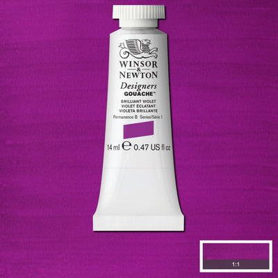 Winsor Newton Designer Gouache Brilliant Violet 14 ML S1 | Reliance Fine Art |Gouache PaintsWinsor & Newton Designer Gouache