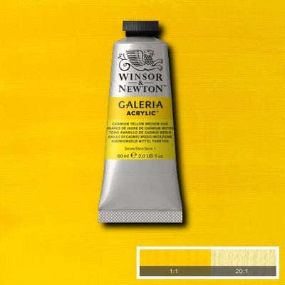 Winsor & Newton Galeria Acrylic 60ML Cadmium Yellow Medium Hue | Reliance Fine Art |Acrylic PaintsWinsor Newton Galeria Acrylic Paint