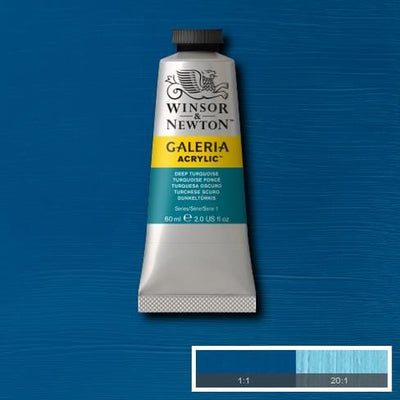 Winsor & Newton Galeria Acrylic 60ML Deep Turquoise | Reliance Fine Art |Acrylic PaintsWinsor Newton Galeria Acrylic Paint