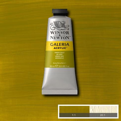 Winsor & Newton Galeria Acrylic 60ML Green Gold | Reliance Fine Art |Acrylic PaintsWinsor Newton Galeria Acrylic Paint