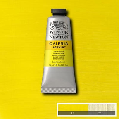 Winsor & Newton Galeria Acrylic 60ML Lemon Yellow | Reliance Fine Art |Acrylic PaintsWinsor Newton Galeria Acrylic Paint