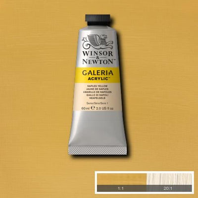 Winsor & Newton Galeria Acrylic 60ML Naples Yellow | Reliance Fine Art |Acrylic PaintsWinsor Newton Galeria Acrylic Paint