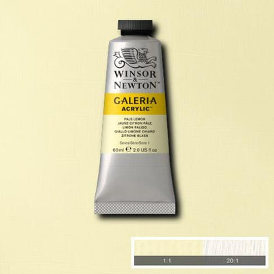 Winsor & Newton Galeria Acrylic 60ML Pale Lemon | Reliance Fine Art |Acrylic PaintsWinsor Newton Galeria Acrylic Paint