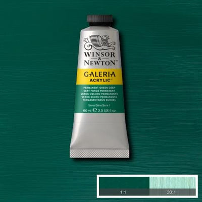 Winsor & Newton Galeria Acrylic 60ML Permanent Green Deep | Reliance Fine Art |Acrylic PaintsWinsor Newton Galeria Acrylic Paint