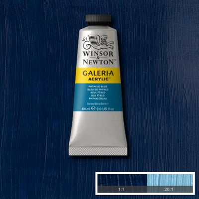 Winsor & Newton Galeria Acrylic 60ML Phthalo Blue | Reliance Fine Art |Acrylic PaintsWinsor Newton Galeria Acrylic Paint