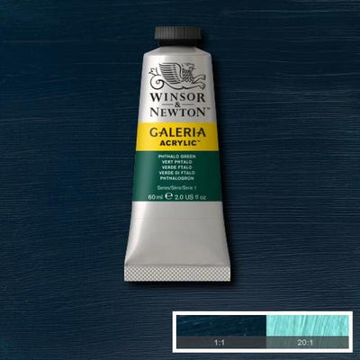 Winsor & Newton Galeria Acrylic 60ML Phthalo Green | Reliance Fine Art |Acrylic PaintsWinsor Newton Galeria Acrylic Paint