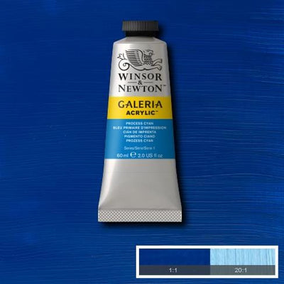 Winsor & Newton Galeria Acrylic 60ML Process Cyan | Reliance Fine Art |Acrylic PaintsWinsor Newton Galeria Acrylic Paint