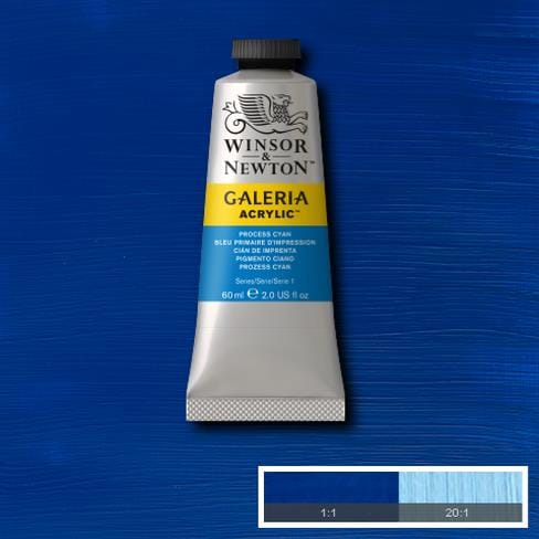 Winsor & Newton Galeria Acrylic 60ML Process Cyan | Reliance Fine Art |Acrylic PaintsWinsor Newton Galeria Acrylic Paint