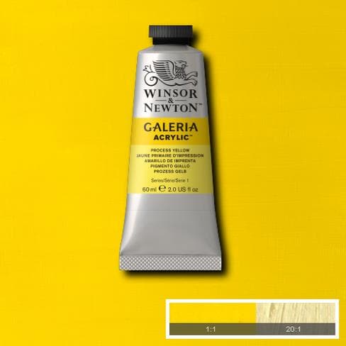 Winsor & Newton Galeria Acrylic 60ML Process Yellow | Reliance Fine Art |Acrylic PaintsWinsor Newton Galeria Acrylic Paint