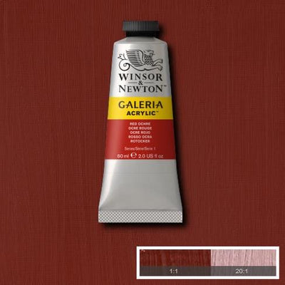 Winsor & Newton Galeria Acrylic 60ML Red Ochre | Reliance Fine Art |Acrylic PaintsWinsor Newton Galeria Acrylic Paint