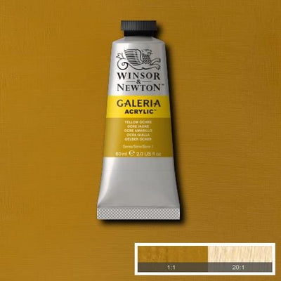 Winsor & Newton Galeria Acrylic 60ML Yellow Ochre | Reliance Fine Art |Acrylic PaintsWinsor Newton Galeria Acrylic Paint