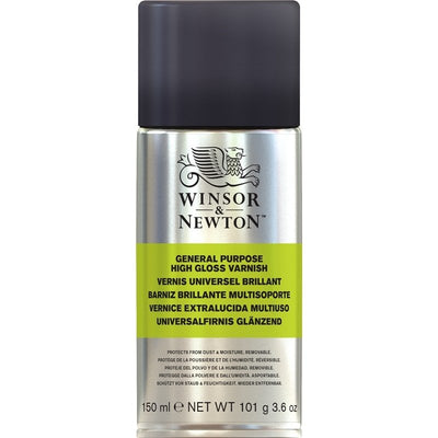Winsor & Newton High Gloss Varnish 400ML Spray (All Purpose) | Reliance Fine Art |Acrylic Mediums & VarnishesOil Mediums & Varnish