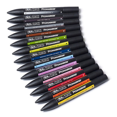 Winsor & Newton Promarker Set of 12 - Set 2 | Reliance Fine Art |Markers