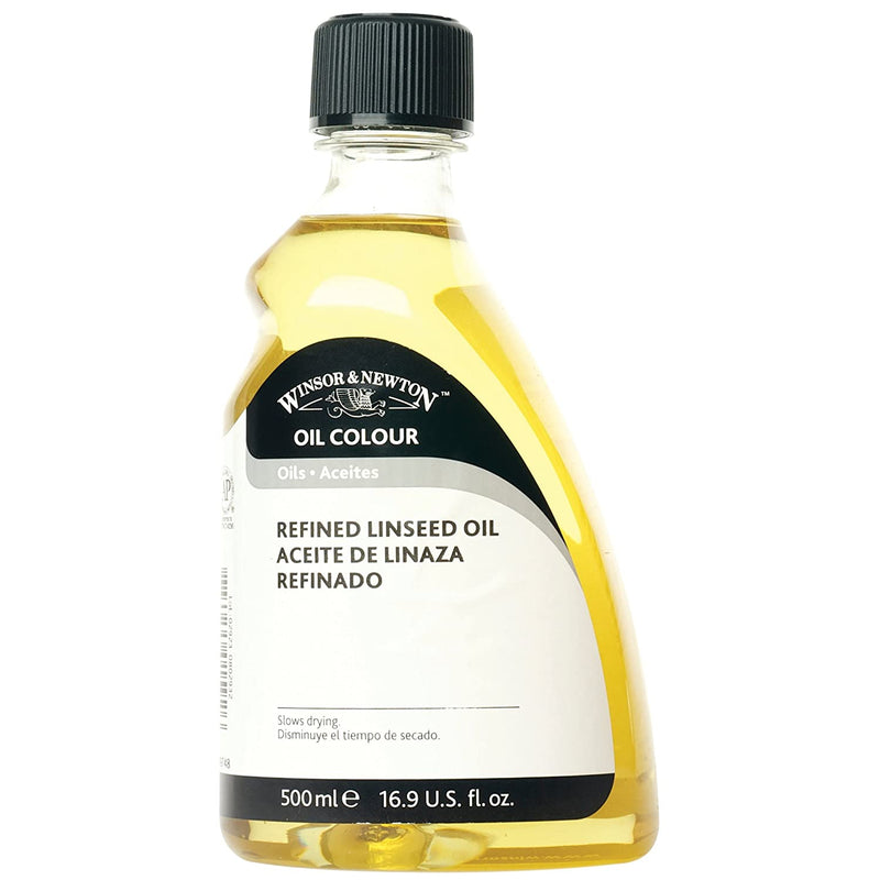 Winsor & Newton Refined Linseed Oil 500ml | Reliance Fine Art |Oil Mediums & VarnishOil Painting Mediums & Varnishes