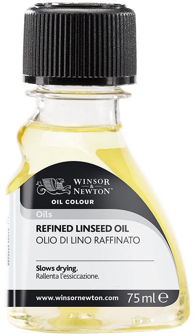 WINSOR & NEWTON REFINED LINSEED OIL 75 ml | Reliance Fine Art |Oil Painting Mediums & Varnishes